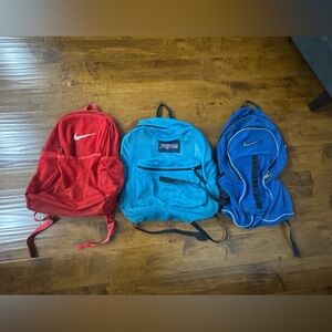 Nike & JanSport used book bags